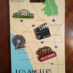 Los Angeles Enamel Pin Set